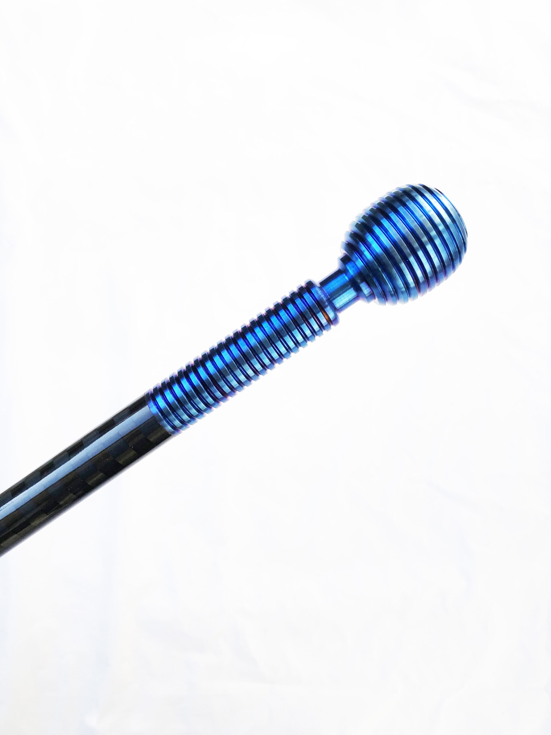 SOLD OUT - Handcrafted Titanium & Carbon Fiber Walking Cane — One of a Kind 5 Unique Titanium Walking Cane