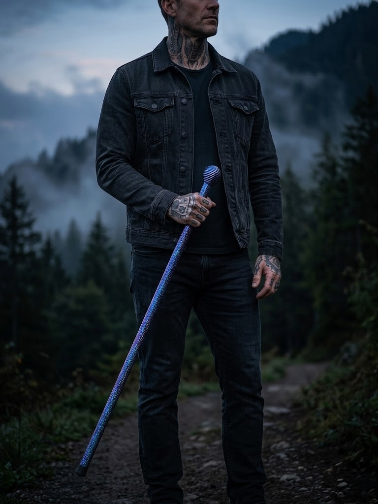 unique titanium walking cane
