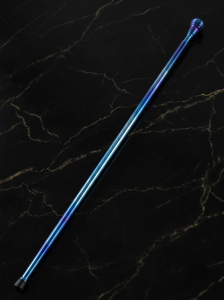 SOLD OUT - Solid Titanium Walking Cane — Handcrafted 1 Unique Titanium Walking Cane
