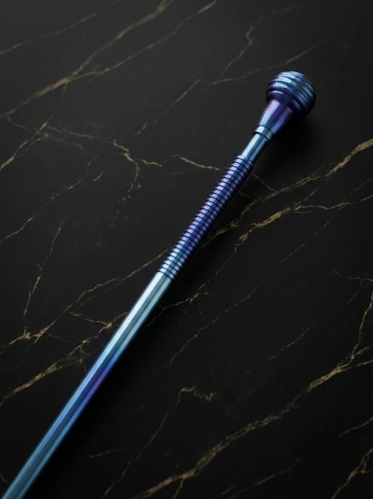 SOLD OUT - Solid Titanium Walking Cane — Handcrafted 2 Unique Titanium Walking Cane